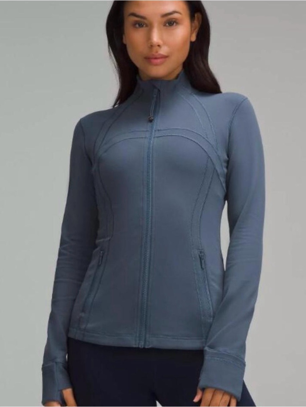 lululemon athletica Women's Slate-Blue Full-Zip Utility Jacket